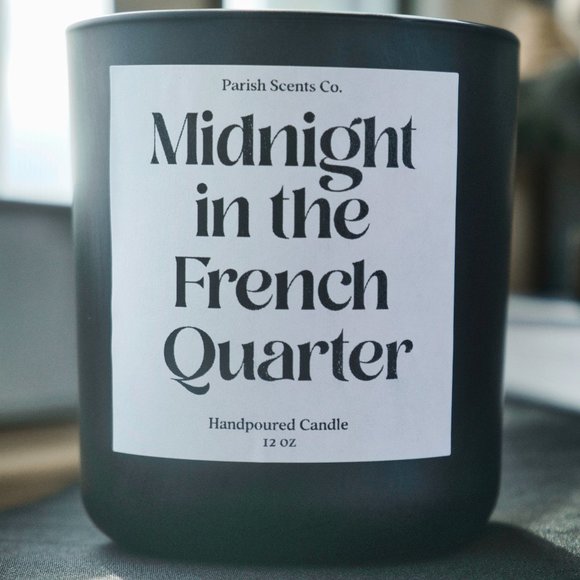Midnight in The French Quarter Candle a New Orleans Candle by Parish Scents 12oz - Picture 7 of 7